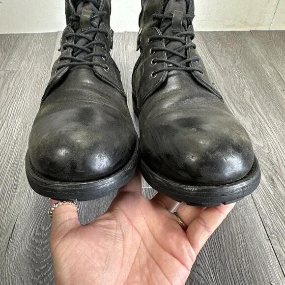 G-Star Raw Boots Men 13 Black Patton III Combat Cargo Military D5204 Biker Shoes